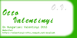otto valentinyi business card