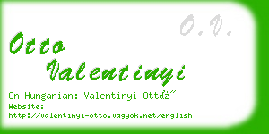 otto valentinyi business card